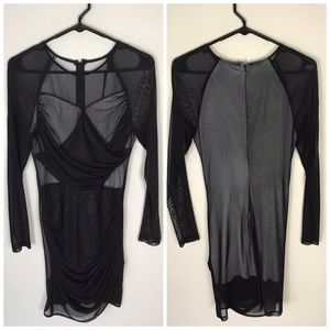 NWT Stylestalker Black Mesh Dress